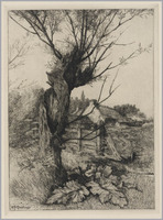 KG 08202a
<br/>
Landschap met knotwilg en boerderij
<br/>
<em>Grootens, Adrianus Johannes (1864-1957)</em>